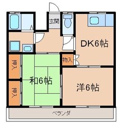 サンライズコーポの物件間取画像